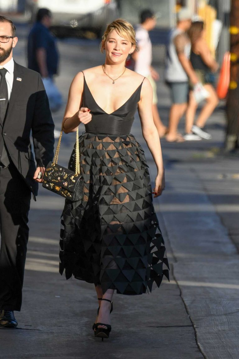 Haley Bennett Arrives at the Jimmy Kimmel Live Studios in Los Angeles 10/25/2017-1