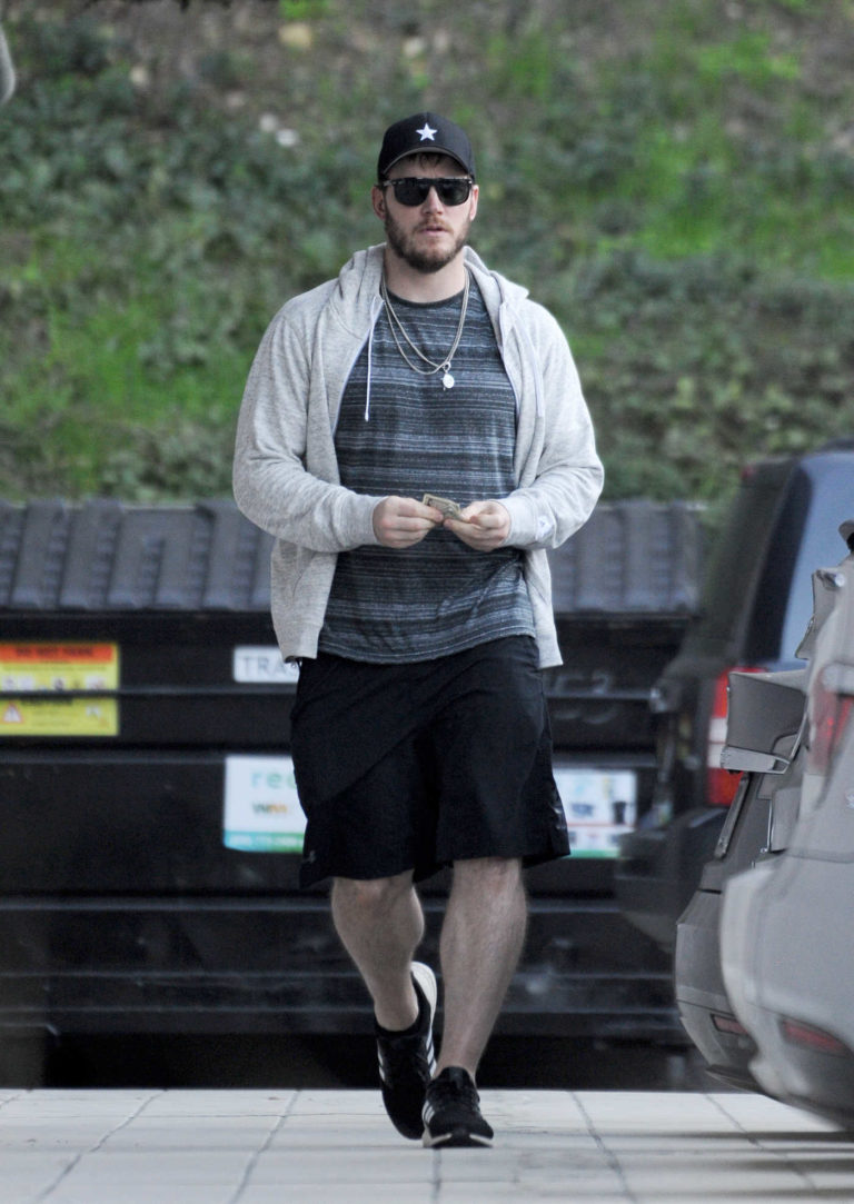 Chris Pratt in a Black Adidas Sneakers
