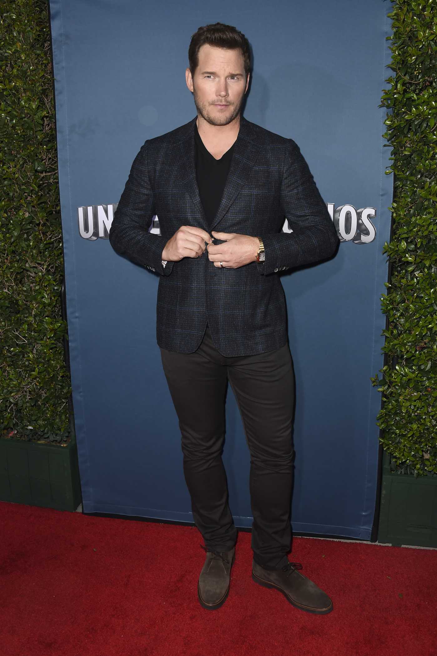 Chris Pratt Attends Jurassic World-The Ride Grand Opening Celebration at Universal Studios Hollywood 07/22/2019