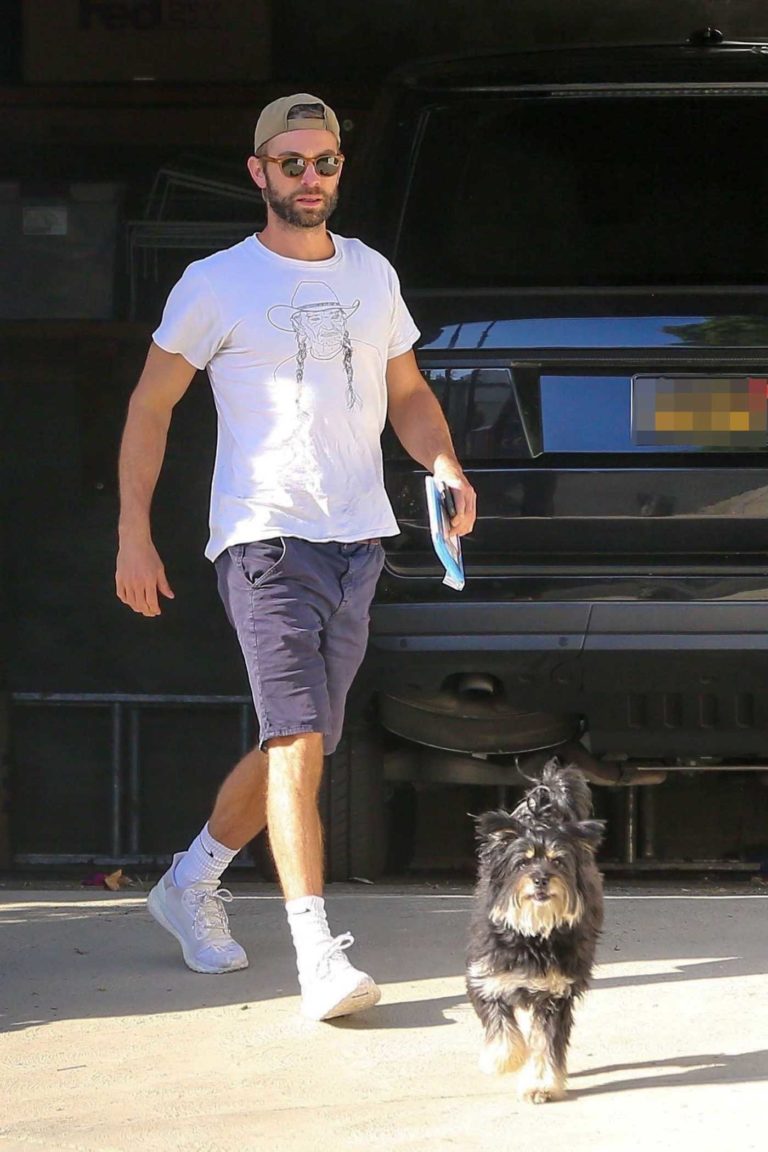Chace Crawford in a White Tee