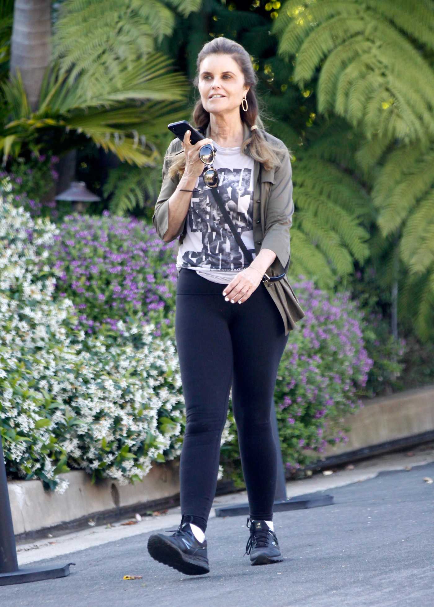 Maria Shriver in a Black Sneakers Was Seen Out in Brentwood 05/22/2020