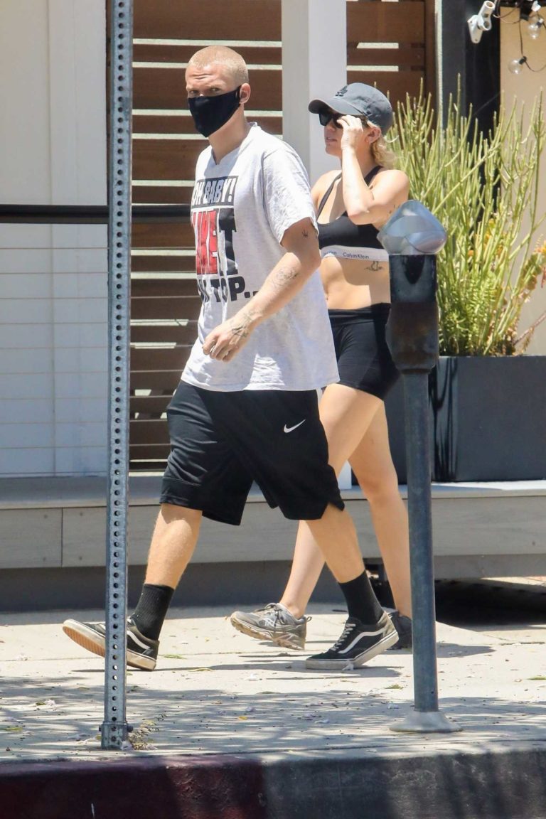 Cody Simpson in a Black Protective Mask
