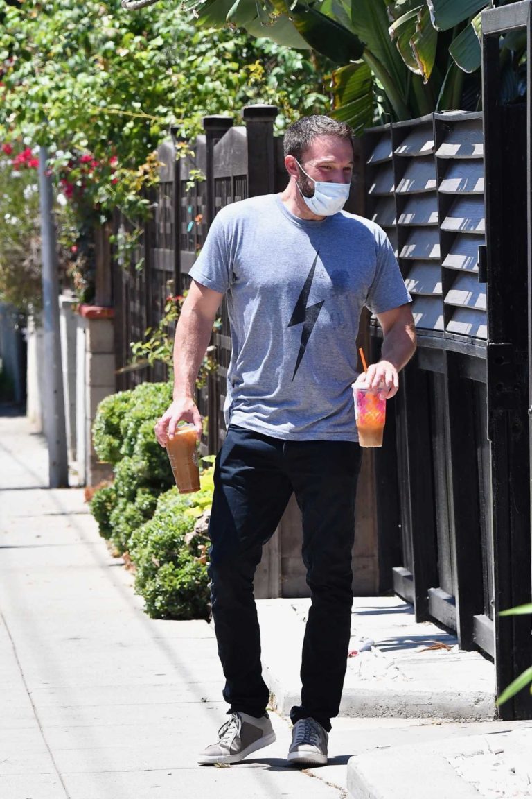 Ben Affleck in a Gray Tee
