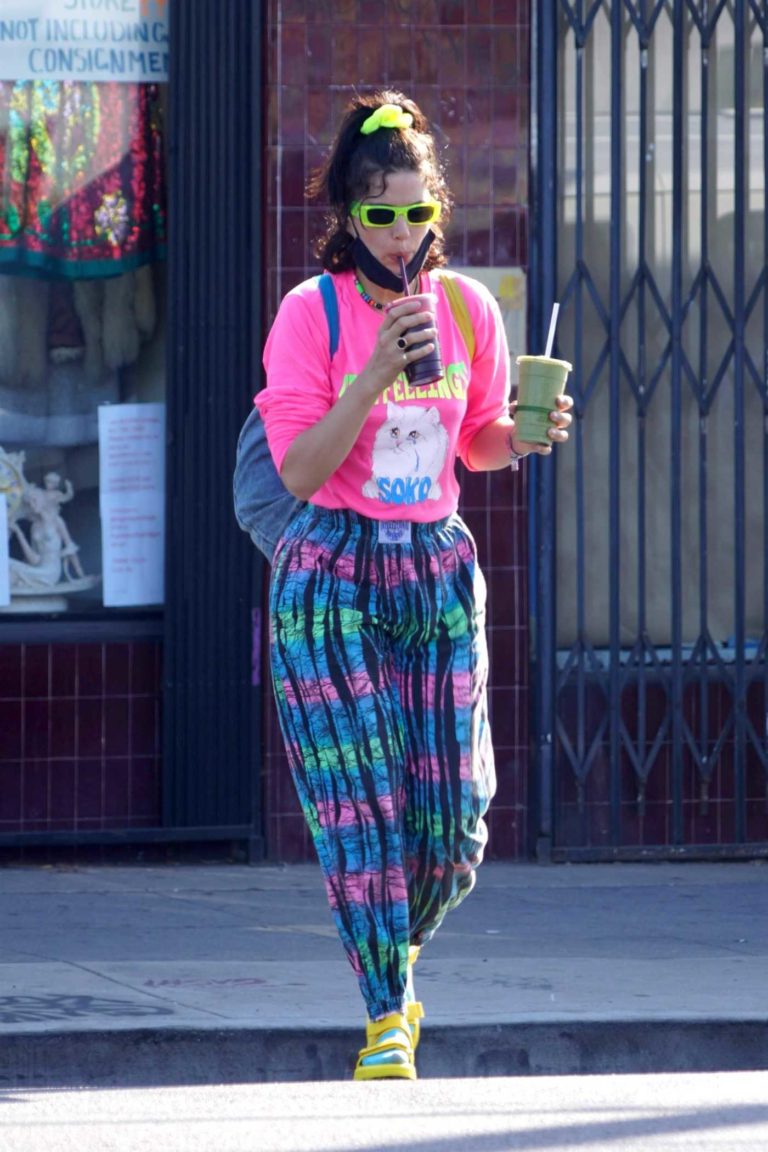 Soko in a Full Colour Pants