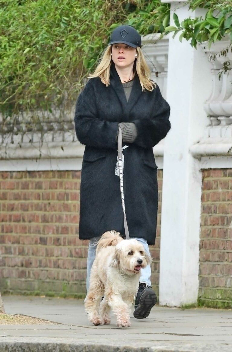 Alice Eve in a Black Coat