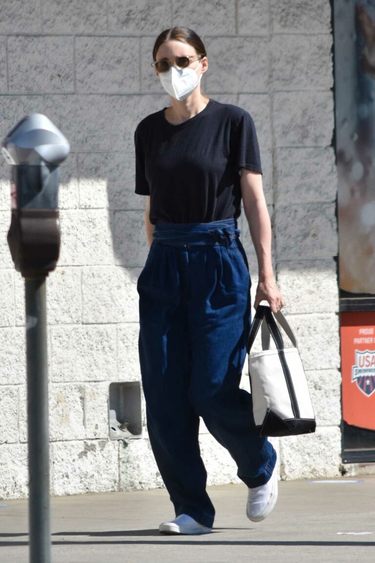 Rooney Mara in a Black Tee