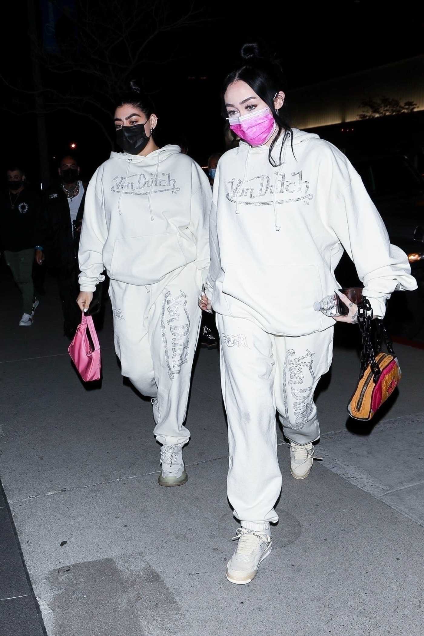 Noah Cyrus in a Pink Protective Mask Was Seen Out with Her Friend in West Hollywood 03/14/2021