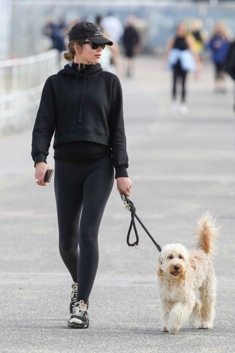 Georgia Fowler in a Black Outfit