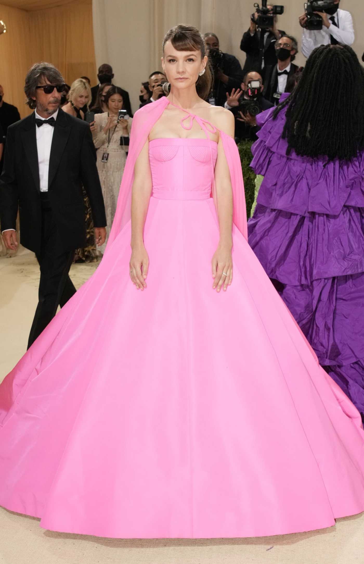 Carey Mulligan Attends 2021 Met Gala In America: A Lexicon of Fashion at Metropolitan Museum of Art in New York City 09/13/2021