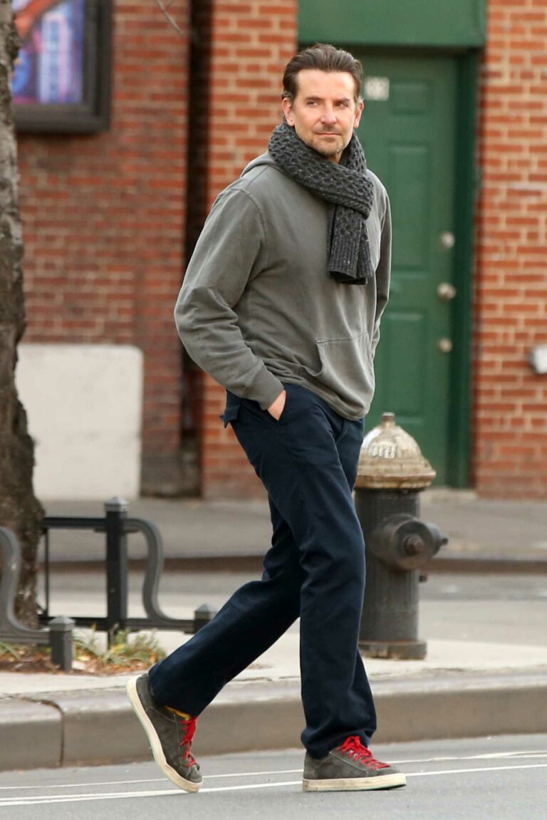 Bradley Cooper in an Olive Hoodie