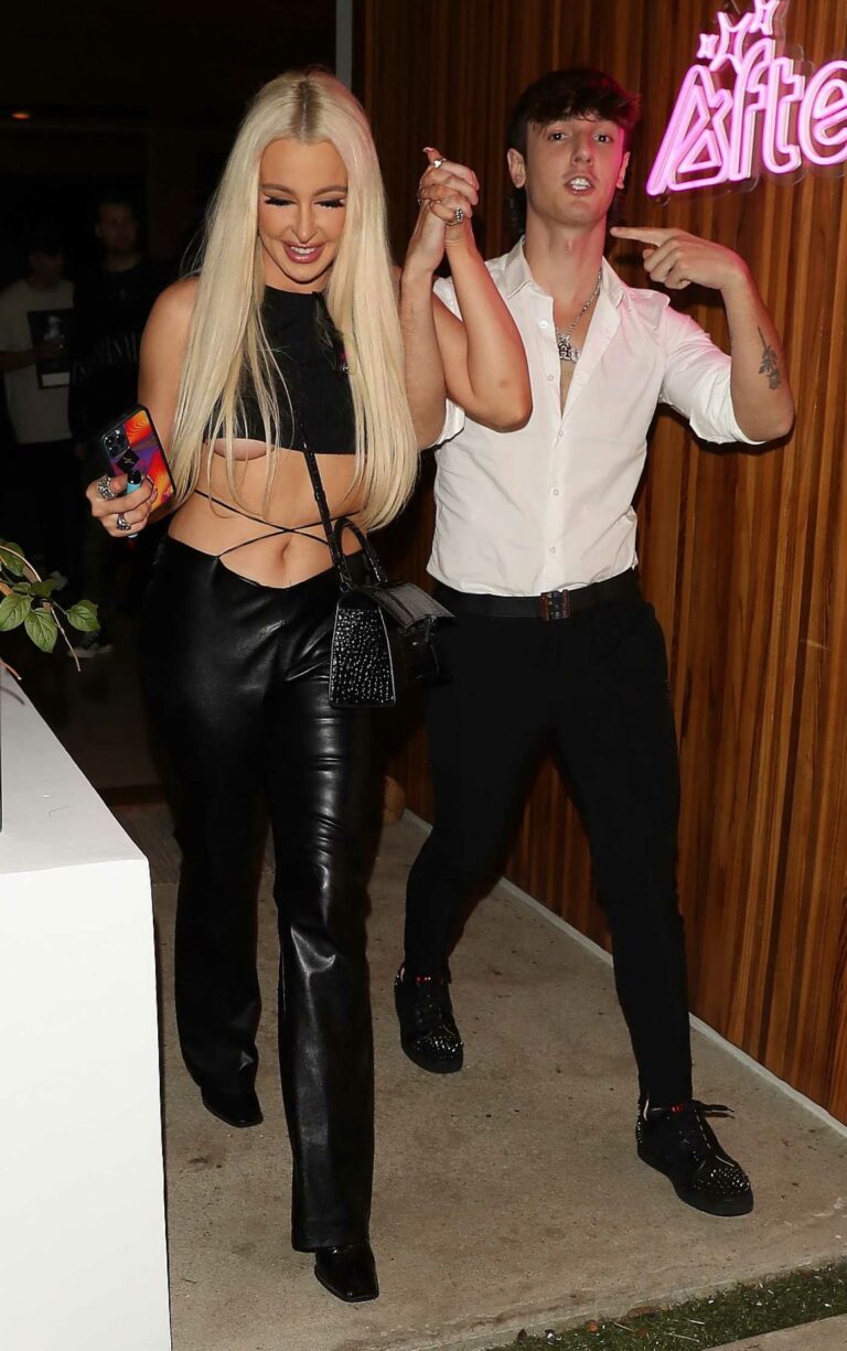 Tana Mongeau in a Black Top