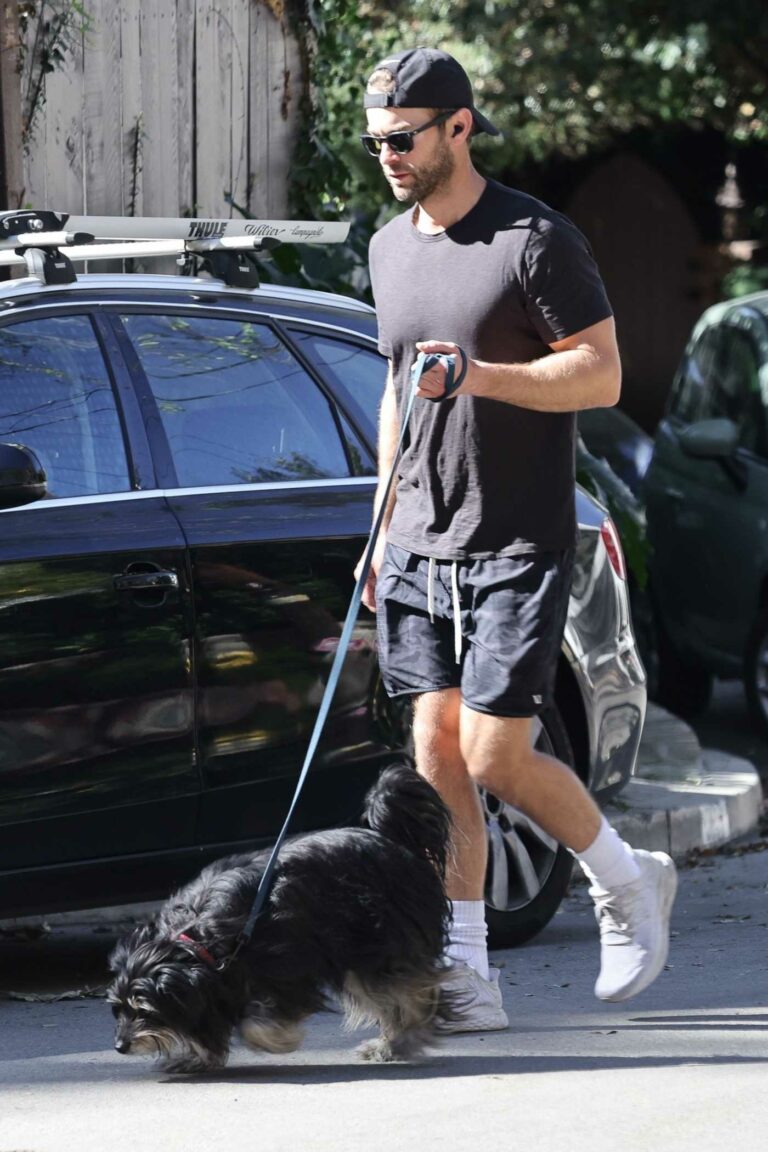 Chace Crawford in a Black Tee