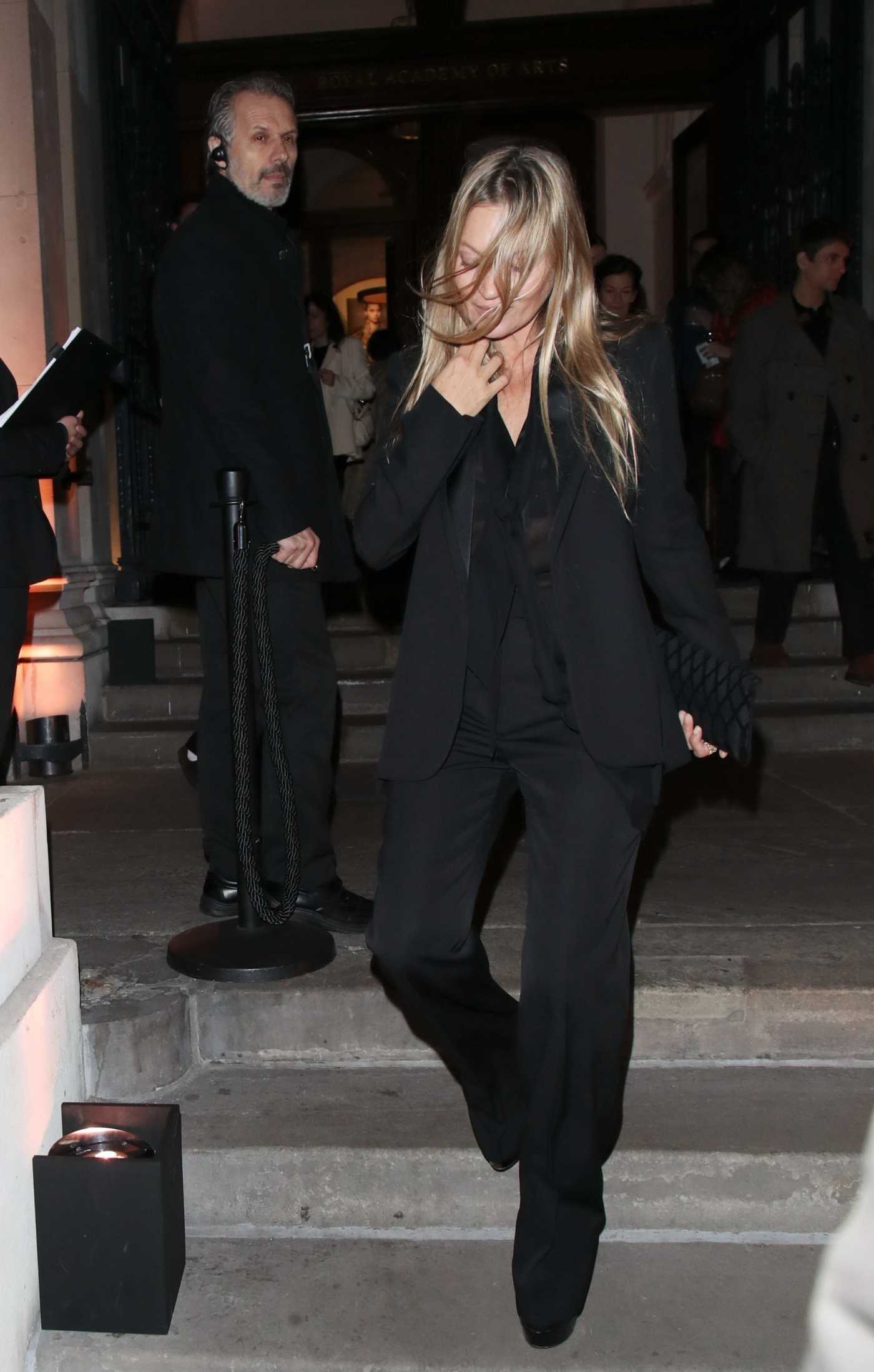 Kate Moss Arrives at the Nikolai von Bismarck : The Fendi Book Signing in London 02/08/2022