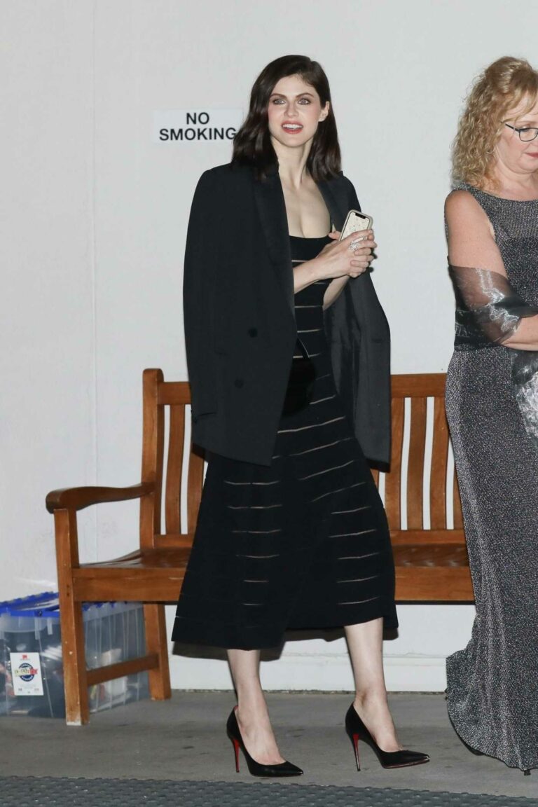 Alexandra Daddario in a Black Blazer