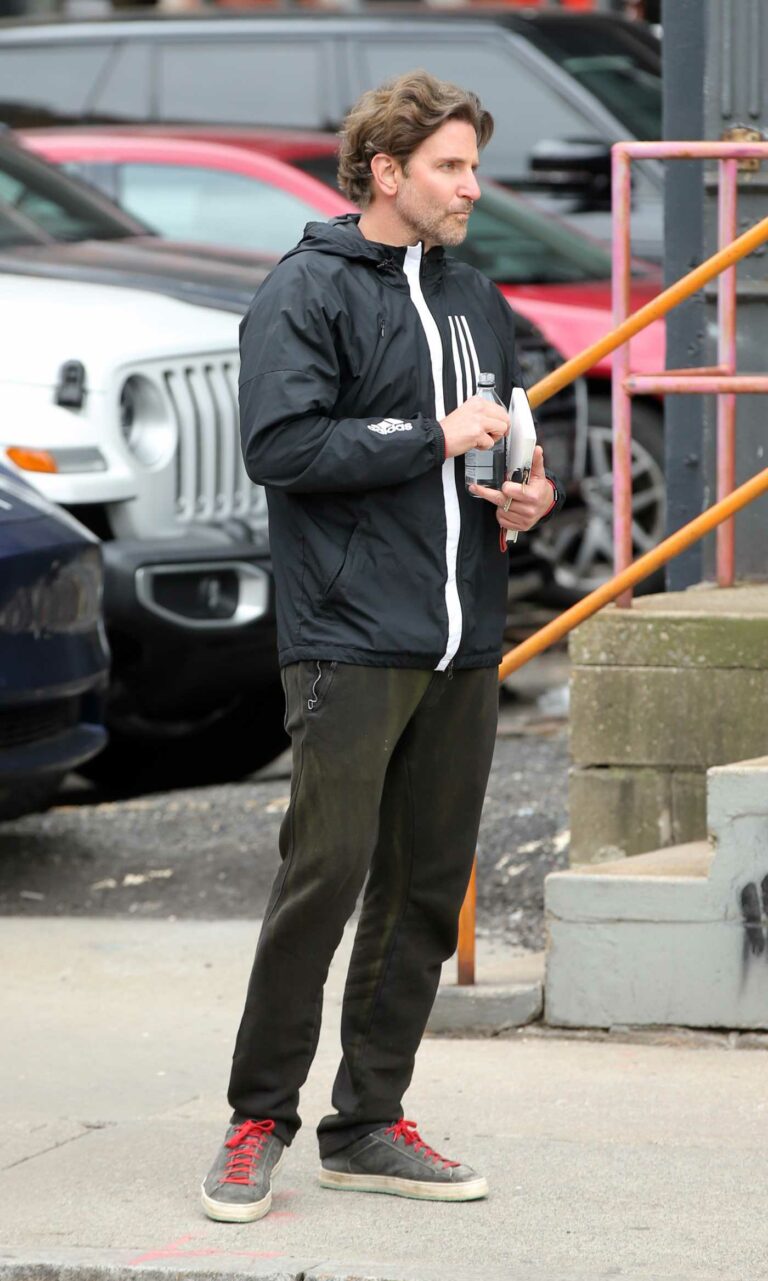 Bradley Cooper in a Black Windbreaker