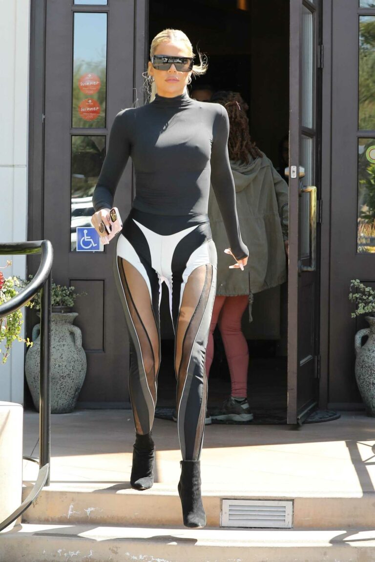 Khloe Kardashian in a Black Turtleneck