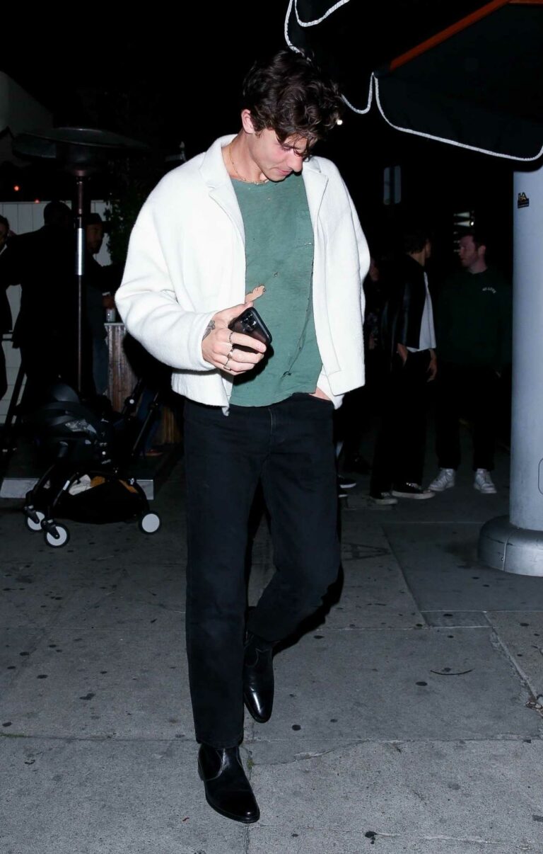 Shawn Mendes in a White Jacket