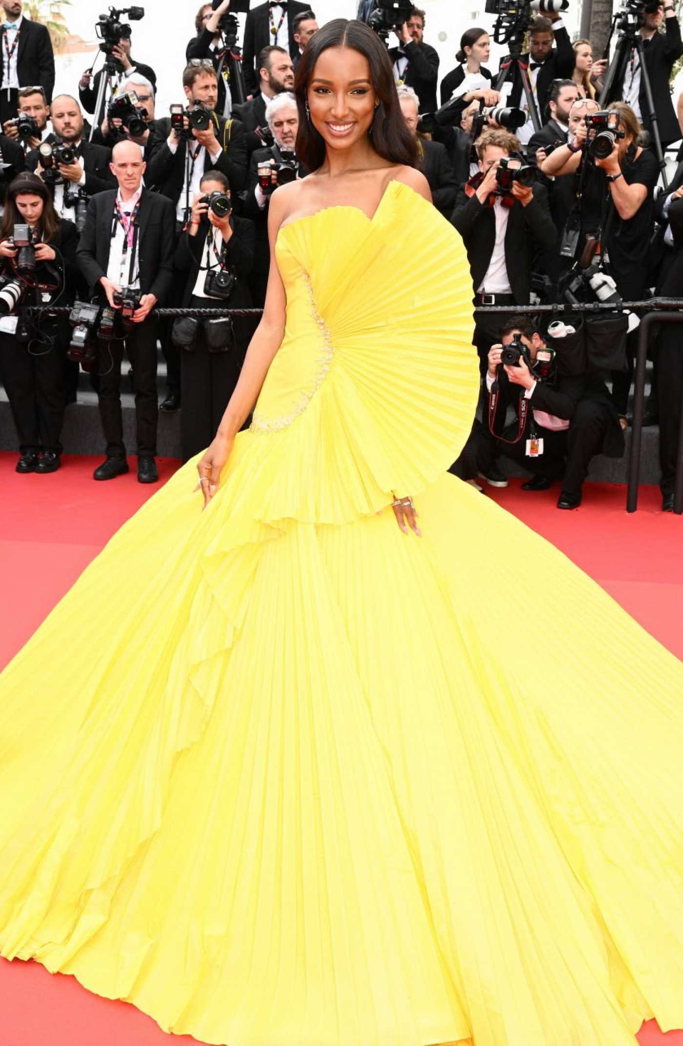 Jasmine Tookes Attends the Top Gun: Maverick Screening During the 75th Annual Cannes Film Festival in Cannes 05/18/2022