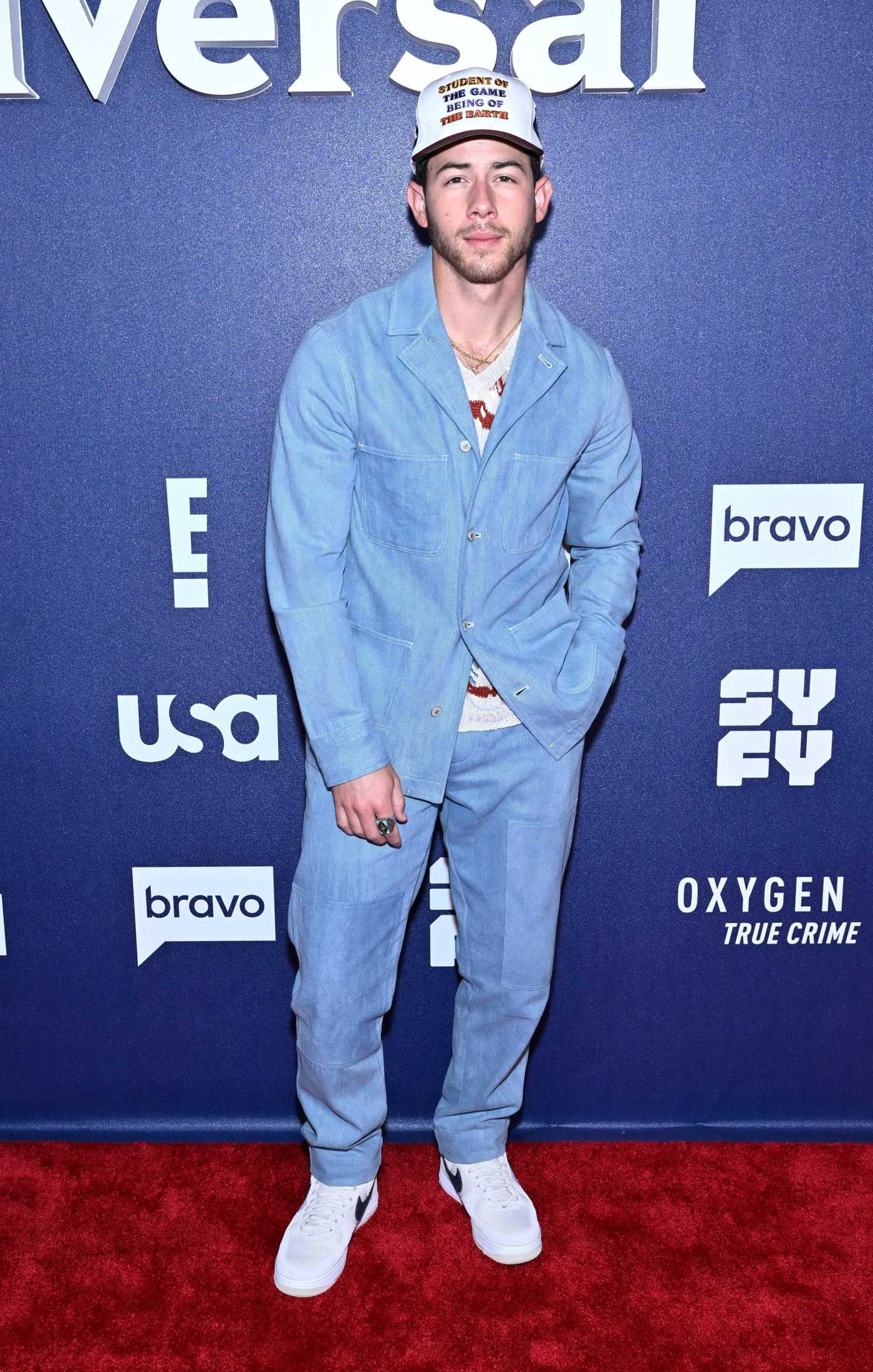 Nick Jonas Attends 2022 NBC Universal Upfront in New York City 05/16/2022