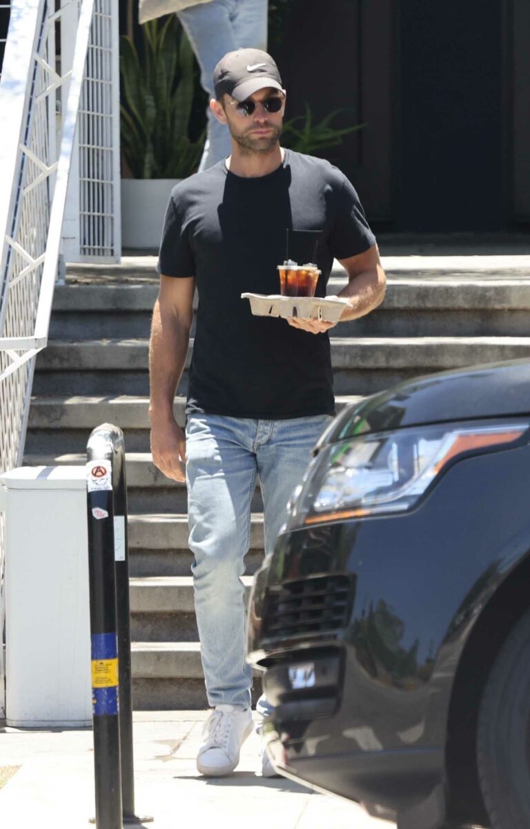 Chace Crawford in a Black Tee