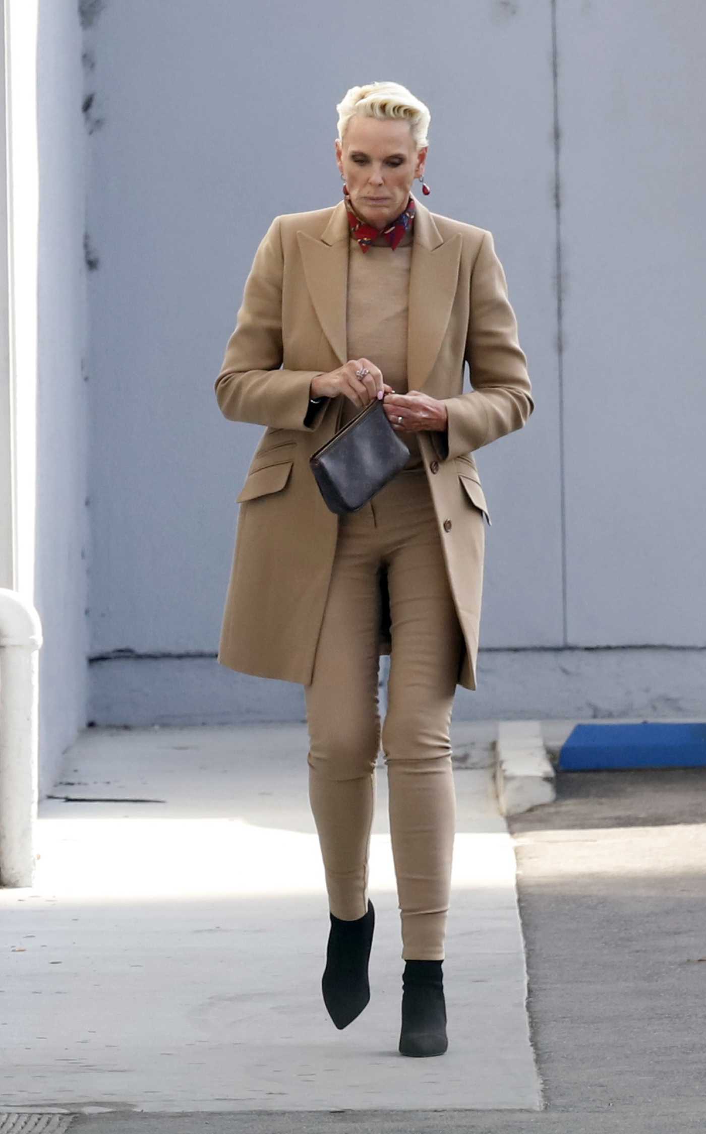 Brigitte Nielsen in a Beige Outfit Heads Out to Do Some Shopping in Los Angeles 12/01/2022