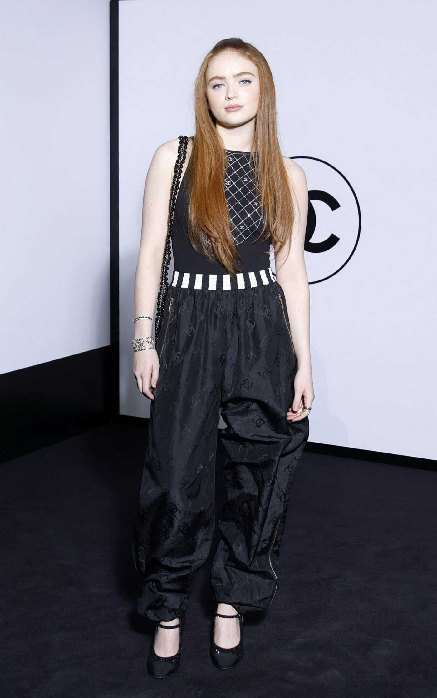 Sadie Sink Attends the Le Grand Numero De Chanel Fragance Show at Grand Palais Ephemere in Paris 12/13/2022