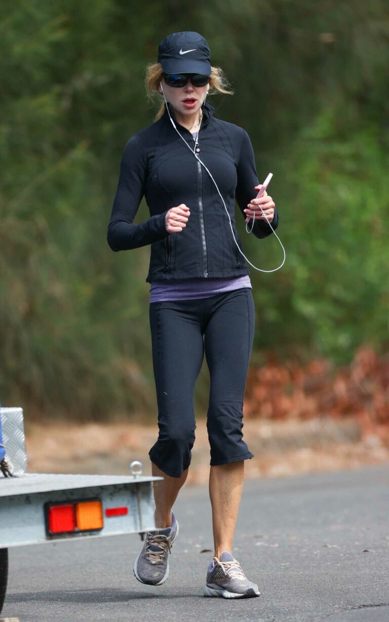 Nicole Kidman in a Black Cap