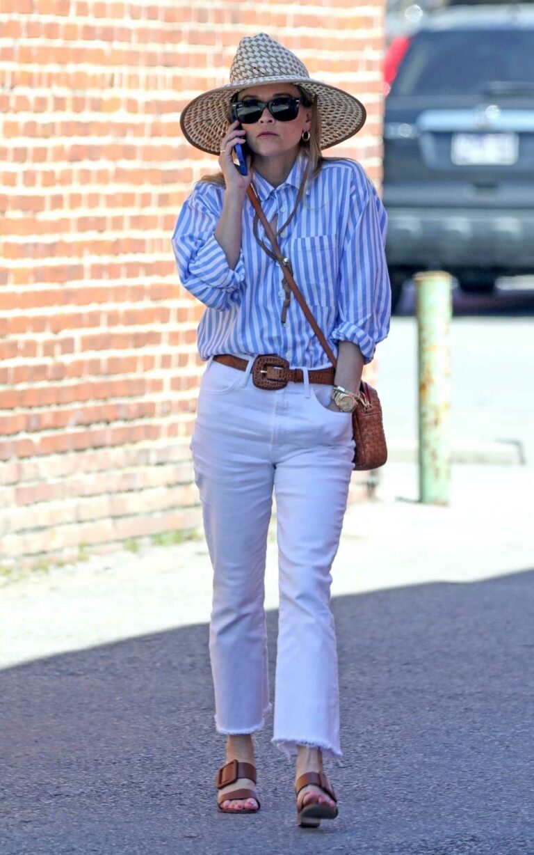Reese Witherspoon in a Striped Shirt