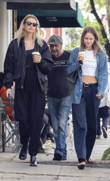 Stella Maxwell in a Black Jacket
