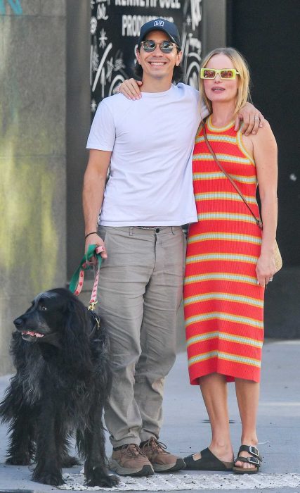 Kate Bosworth in a Red Striped Dress