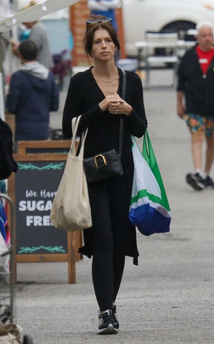 Katherine Schwarzenegger in a Black Cardigan