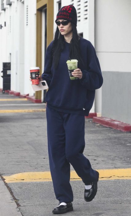 Amelia Hamlin in a Black Beanie Hat