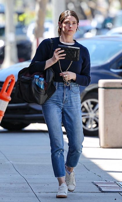Ashley Greene in a White Sneakers