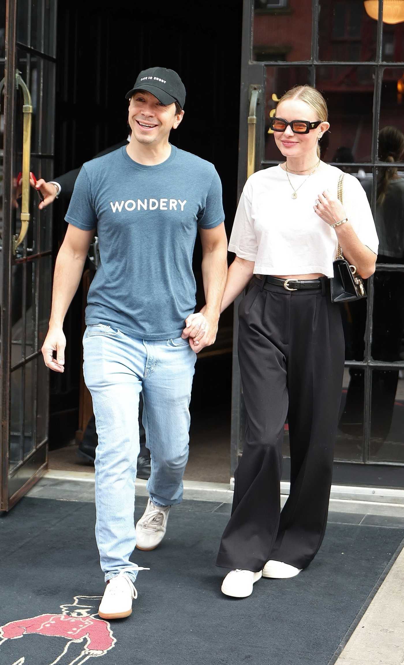 Kate Bosworth Leaves the Bowery Hotel with Justin Long in New York 04/06/2024