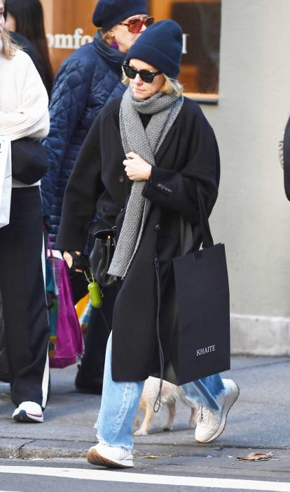 Naomi Watts in a Black Coat
