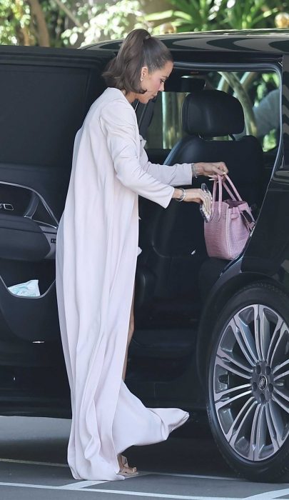 Khloe Kardashian in a Pink Mini Dress