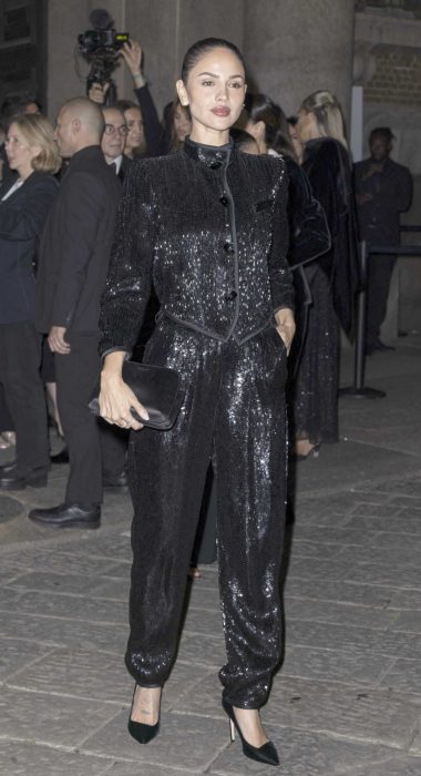 Eiza Gonzalez in a Black Pantsuit