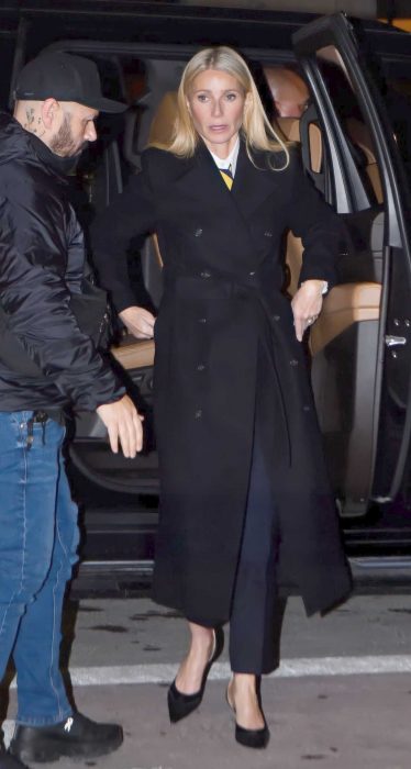 Gwyneth Paltrow in a Black Coat