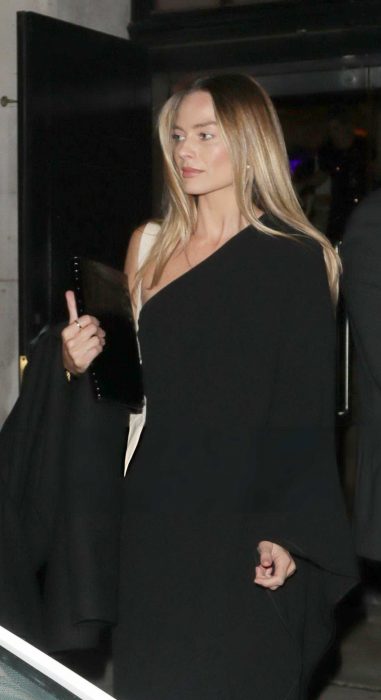 Margot Robbie in a Black Dress