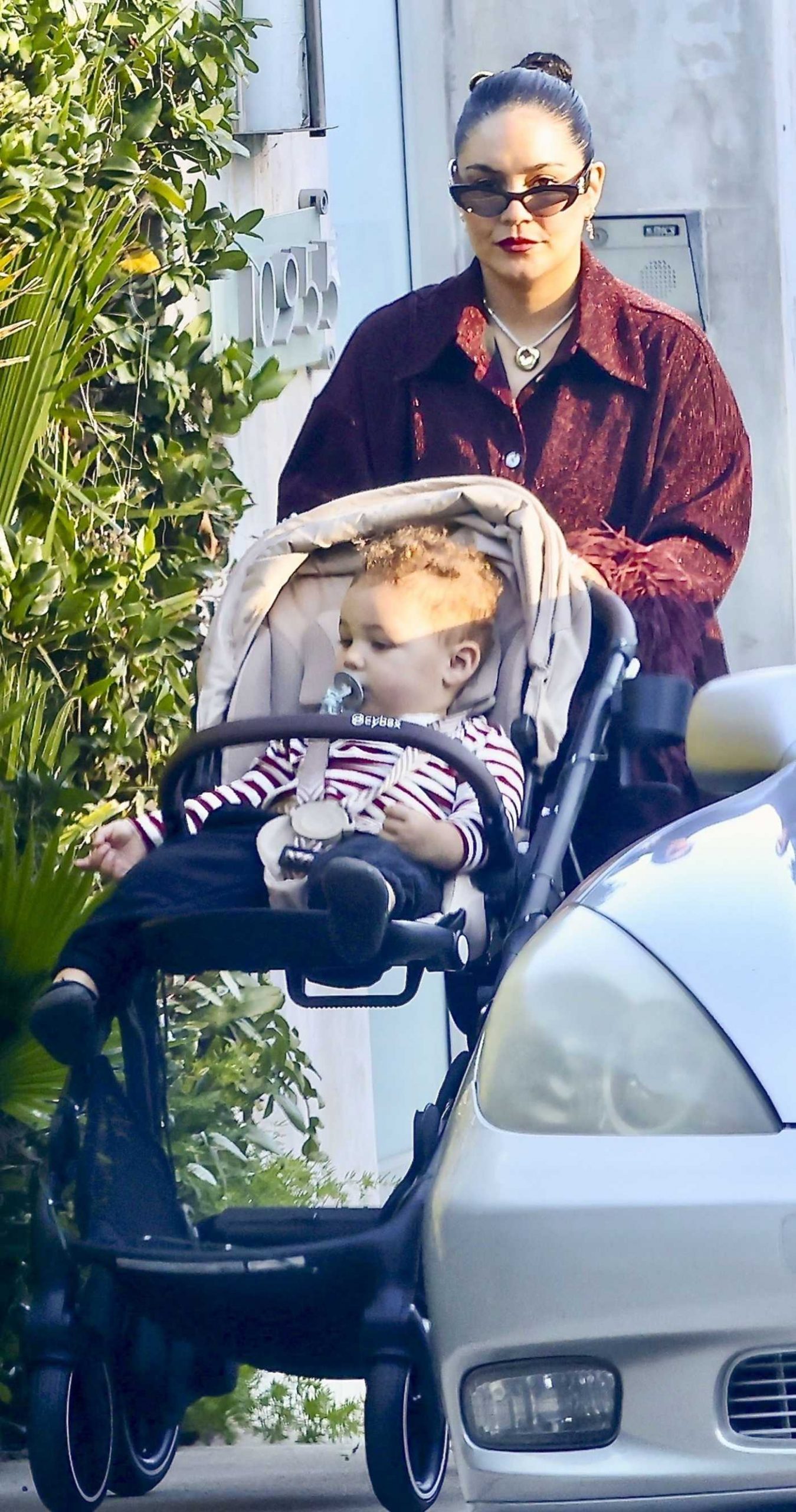 Vanessa Hudgens Taking a Stroller Stroll in Los Angeles 12/14/2025