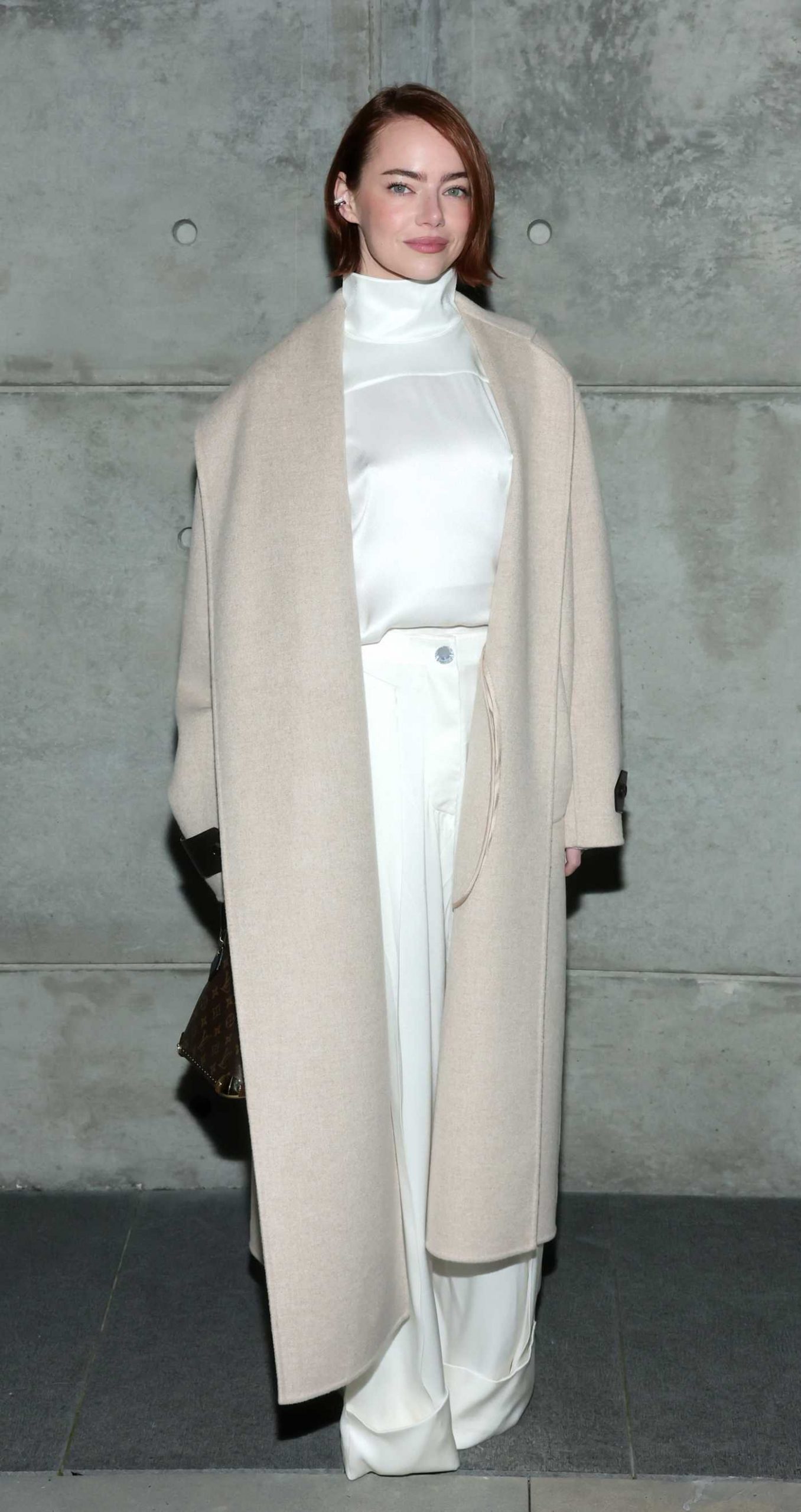 Emma Stone Attends 2026 Louis Vuitton and W Magazine’s Intimate Awards Season Dinner in Beverly Hills 01/08/2026