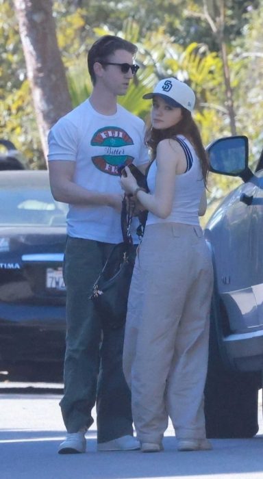 Joey King in a White Cap