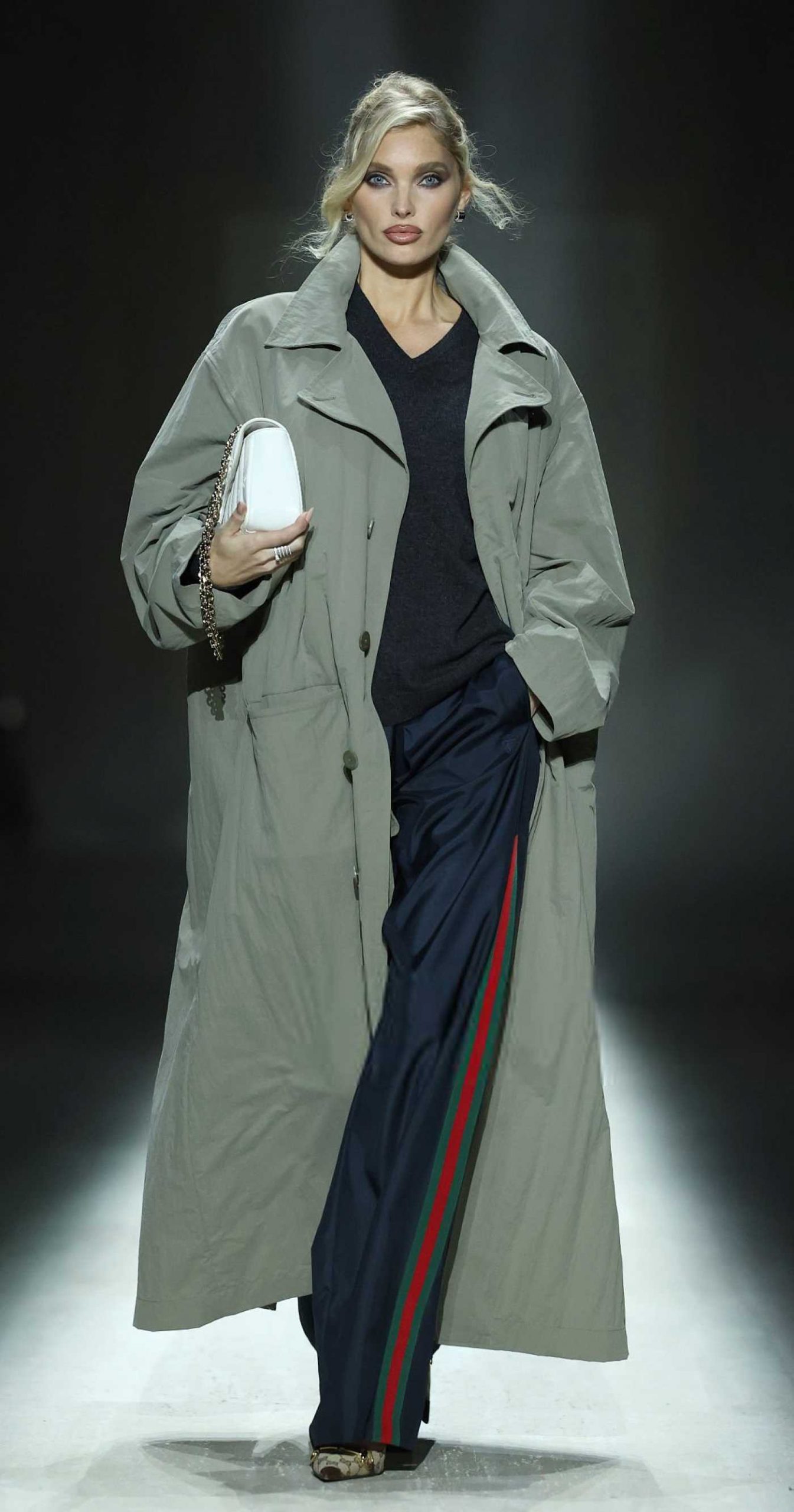 Elsa Hosk Walks the Runway at the Gucci Fashion Show During 2026 Milan Fashion Week in Milan 02/27/2026
