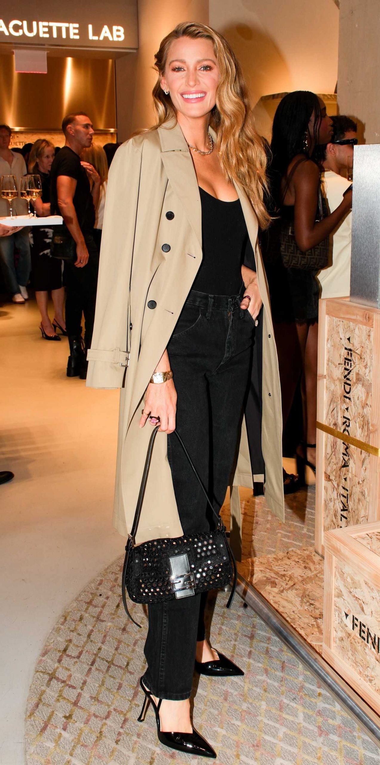 Blake Lively Attends as Fendi Presents The Baguette 26424 Re-Edition at Fendi Flagship in New York City 05/19/2026