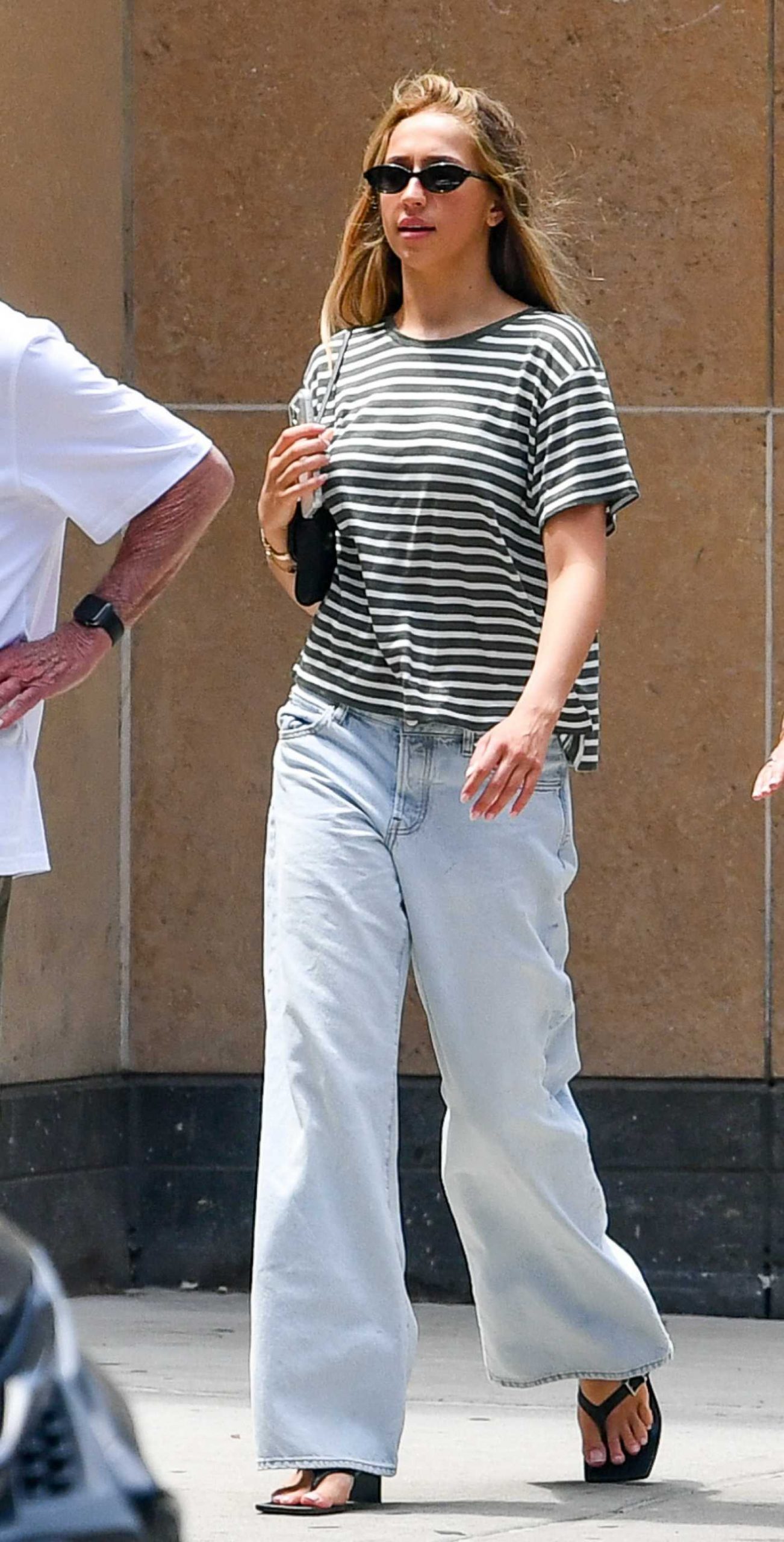 Tate McRae in a Striped Tee Was Seen Out in New York City 06/10/2026