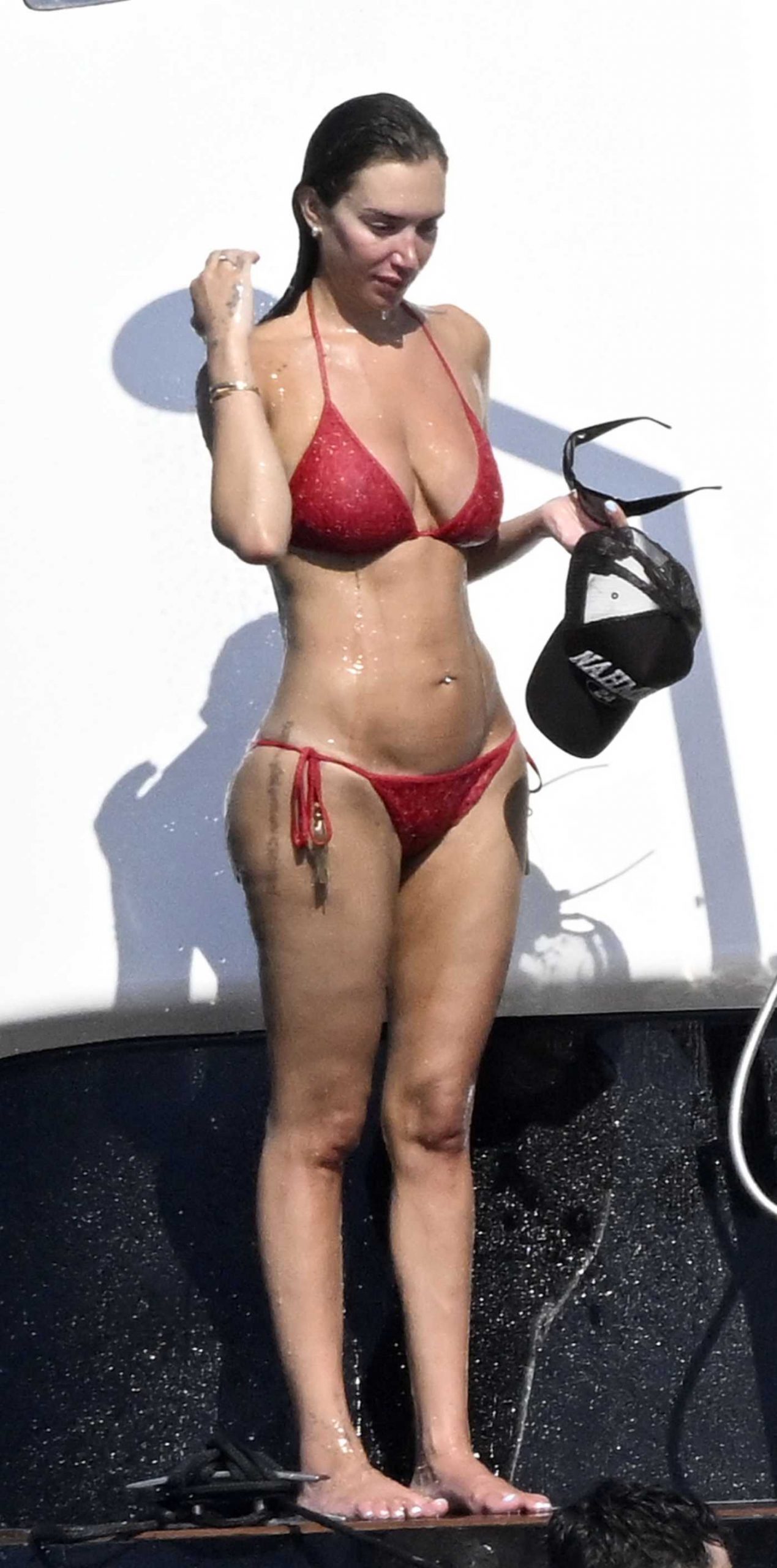 Anastasia Karanikolaou in a Red Bikini Enjoys a Sun-Soaked Getaway on Sardinia 08/13/2026