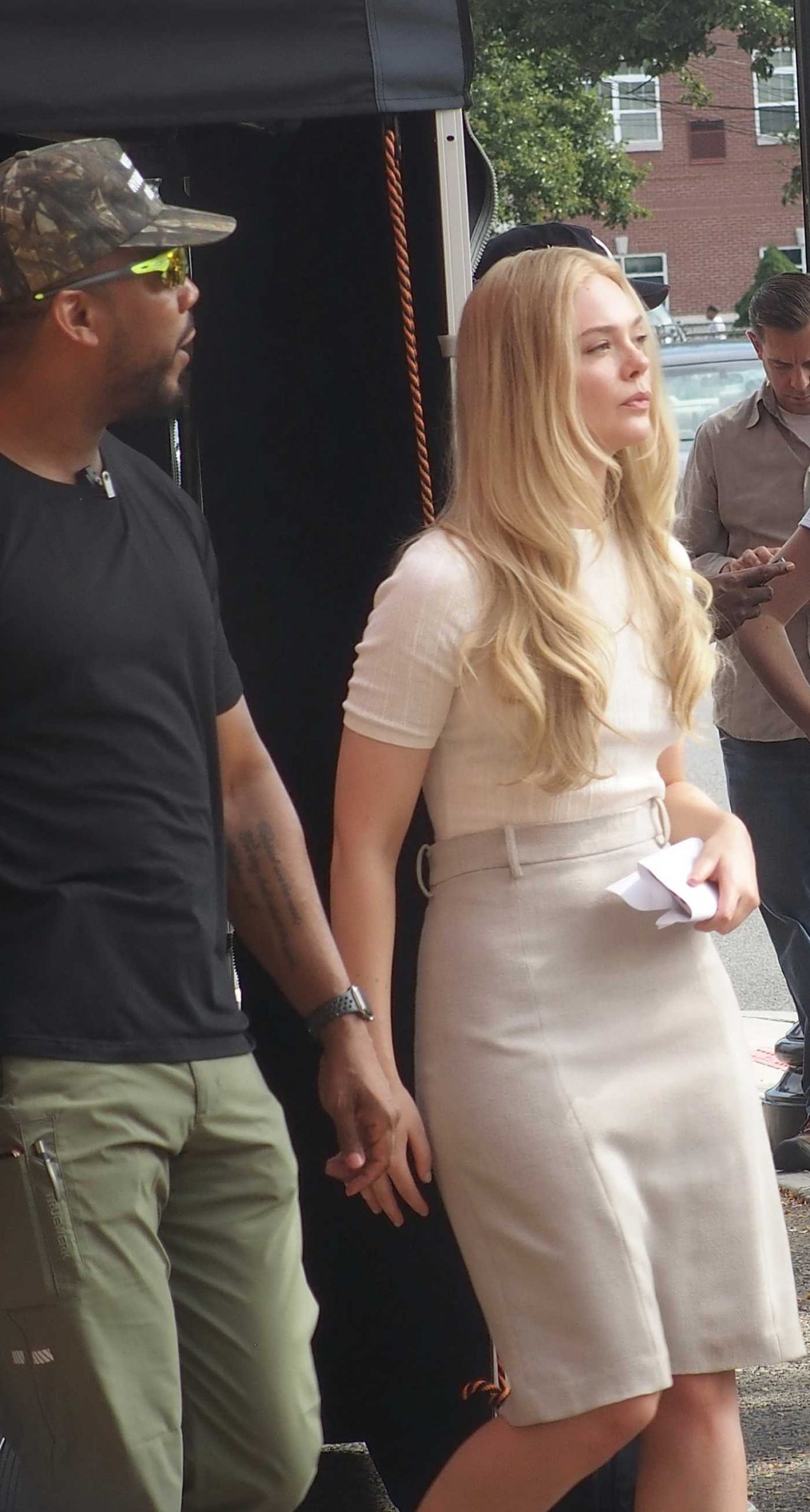 Elle Fanning Was Seen on the Set of the Upcoming Television Series Discretion in New York City 08/20/2026