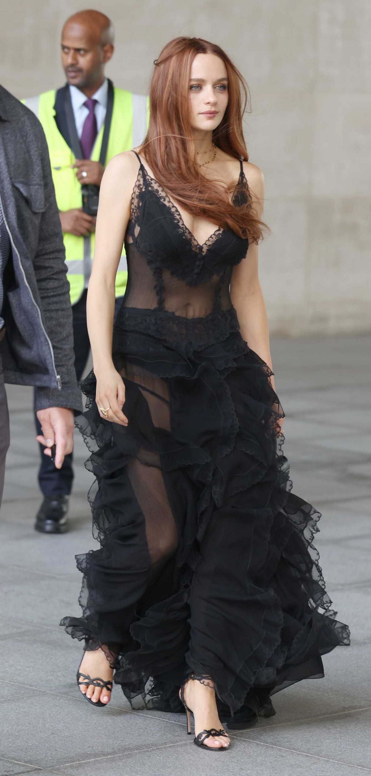 Joey King in a Black Dress Arrives at BBC Studios in London 08/26/2026