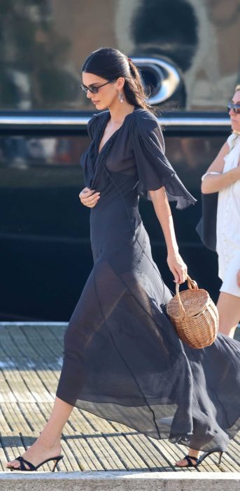 Kendall Jenner in a Black Dress