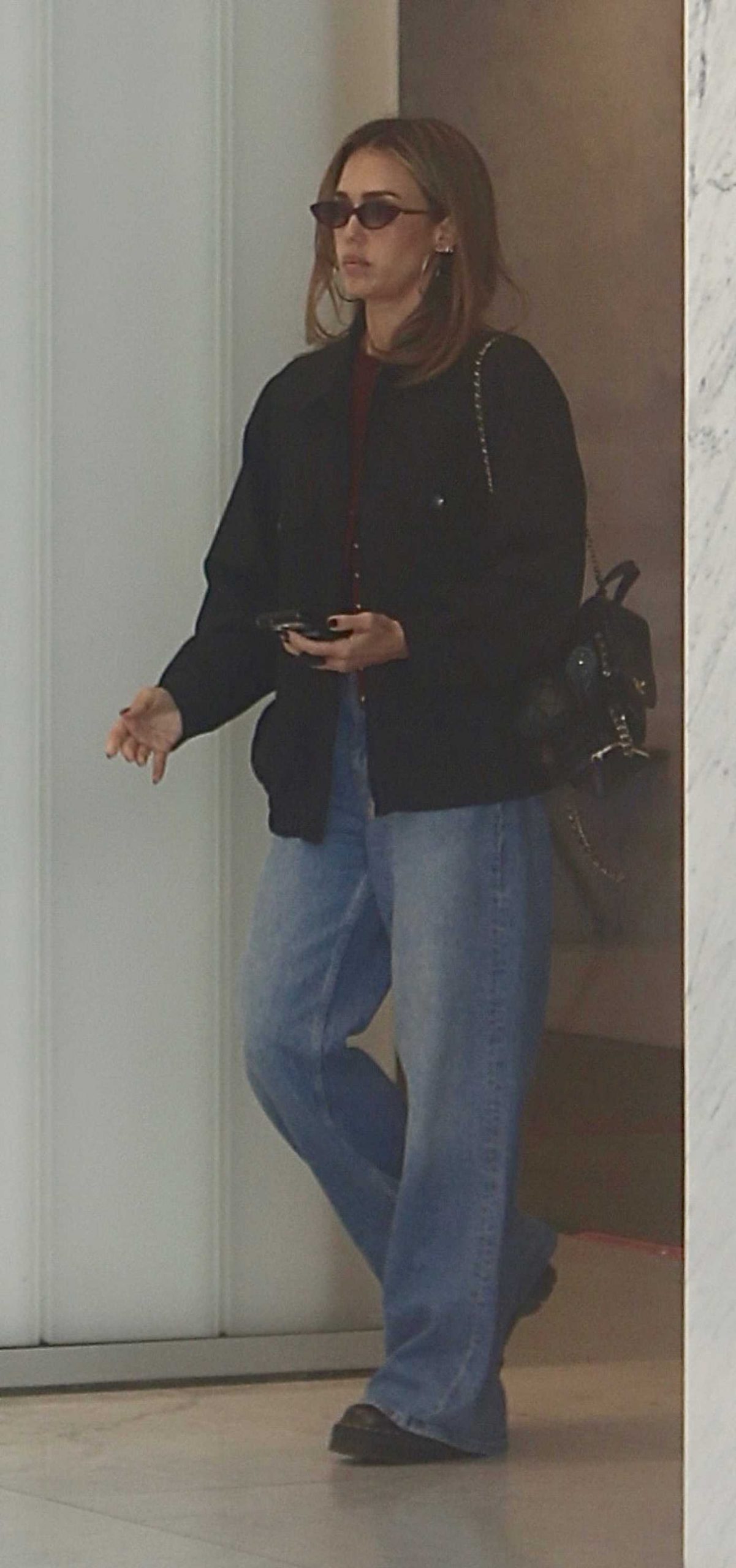 Jessica Alba Carries a Chanel Bag to a Business Meeting in Beverly Hills 10/13/2026
